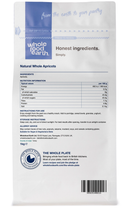 Natural Whole Apricots 1kg pouch - back of pack - new packaging
