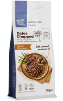 Dates Chopped 2kg pouch - Whole Food Earth - new packaging