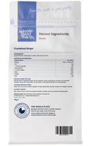 Crystalised Ginger 1kg pouch - back of pack - new packaging