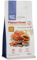 Papaya Diced 250g pouch - Whole Food Earth - new packaging