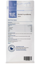 Dried Peach Halves 250g pouch - back of pack - new packaging
