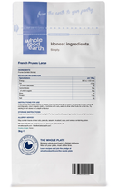 French Prunes Large 3kg pouch - back of pack - new packaging