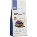 Jumbo Black Raisins 500g pouch - Whole Food Earth - new packaging