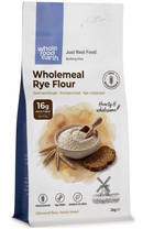 Wholemeal Rye Flour (Stoneground) 100% - Serious Grains 2kg pouch - Whole Food Earth - new packaging