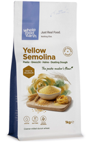 Yellow Semolina 1kg pouch - Whole Food Earth - new packaging