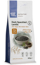 Dark Speckled Lentils 500g pouch - Whole Food Earth - new packaging