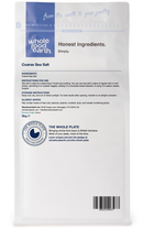 Coarse Sea Salt 3kg pouch - back of pack - new packaging