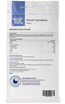 Seaweed Cracker Peanuts 3kg pouch - back of pack - new packaging