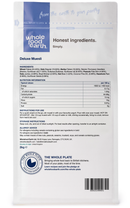 Deluxe Muesli - A Blend of Flakes with Dried Fruit, Nuts & Seeds 2kg pouch - back of pack - new packaging