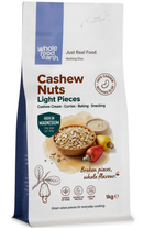 Cashew Nuts Light Pieces 1kg pouch - Whole Food Earth - new packaging