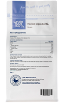 Mixed Chopped Nuts 2kg pouch - back of pack - new packaging