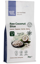 Raw Coconut Slice 2kg pouch - Whole Food Earth - new packaging
