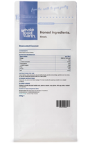 Desiccated Coconut 250g pouch - back of pack - new packaging