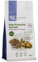 Raw Pistachio Kernels 125g pouch - Whole Food Earth - new packaging