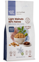 Light Walnuts - 80% Halves 2kg pouch - Whole Food Earth - new packaging