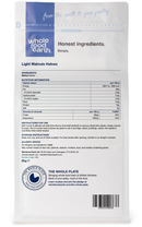 Light Walnuts - 80% Halves 2kg pouch - back of pack - new packaging