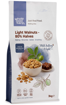 Light Walnuts - 80% Halves 3kg pouch - Whole Food Earth - new packaging