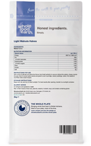 Light Walnuts - 80% Halves 3kg pouch - back of pack - new packaging