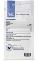Light Broken Walnuts (Quarters) 500g pouch - back of pack - new packaging