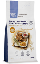 Honey Toasted Oat & Rice Crisps Clusters 2kg pouch - Whole Food Earth - new packaging