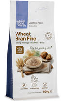Wheat Bran Fine 500g pouch - Whole Food Earth - new packaging