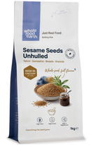 Sesame Seeds Unhulled 1kg pouch - Whole Food Earth - new packaging