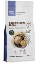 Sesame Seeds Hulled 2kg pouch - Whole Food Earth - new packaging