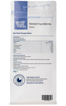Sun Dried Tomato Halves 250g pouch - back of pack - new packaging