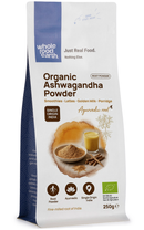 Organic Ashwagandha Powder 250g pouch - Whole Food Earth - new packaging