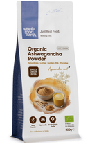 Organic Ashwagandha Powder 500g pouch - Whole Food Earth - new packaging