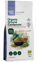 Organic Ground Cardamom 2kg pouch - Whole Food Earth - new packaging