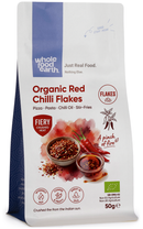 Organic Red Chilli Flakes 50g pouch - Whole Food Earth - new packaging