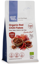 Organic Red Chilli Flakes 100g pouch - Whole Food Earth - new packaging