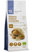 Organic Ground Coriander 500g pouch - Whole Food Earth - new packaging