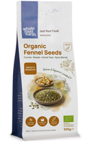 Organic Fennel Seeds 500g pouch - Whole Food Earth - new packaging