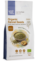 Organic Fennel Seeds 2kg pouch - Whole Food Earth - new packaging