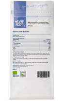 Organic Garlic Granules 500g pouch - back of pack - new packaging