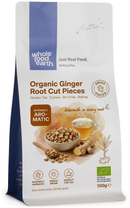 Organic Ginger Root Cut Pieces 100g pouch - Whole Food Earth - new packaging