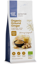 Organic Ground Ginger 250g pouch - Whole Food Earth - new packaging