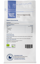 Organic Ground Nutmeg 1kg pouch - back of pack - new packaging