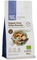 Organic Onion Granules 100g pouch - Whole Food Earth - new packaging