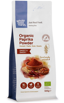 Organic Paprika Powder 500g pouch - Whole Food Earth - new packaging