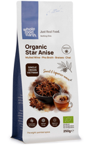 Organic Whole Star Anise 250g pouch - Whole Food Earth - new packaging