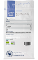Organic Millet Flour 1kg pouch - back of pack - new packaging