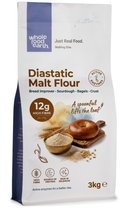 Diastatic Malt Flour 3kg pouch - Whole Food Earth - new packaging