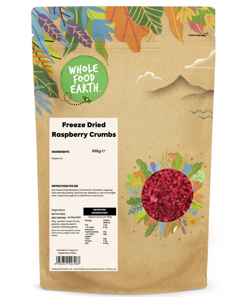 Freeze Dried Raspberry Crumbs