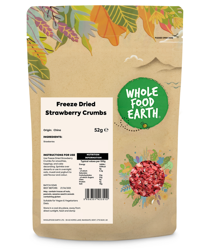 Freeze Dried Strawberry Crumbs