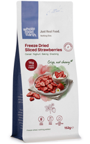 Freeze Dried Sliced Strawberries 152g pouch - Whole Food Earth - new packaging