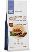 Honey Roasted Peanuts 250g pouch - Whole Food Earth - new packaging