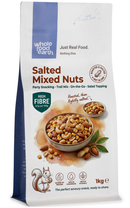 Salted Mixed Nuts 1kg pouch - Whole Food Earth - new packaging